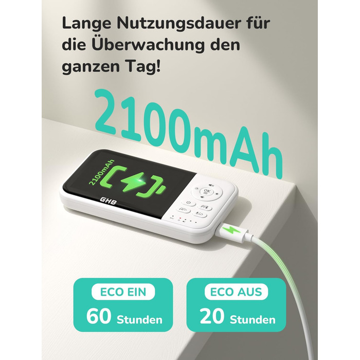 Відеоняня GHB з камерою та LCD-екраном 3.2