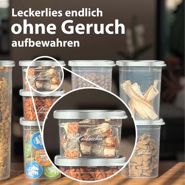 Набір контейнерів для зберігання продуктів [12 шт] Anthrazit, сірий - Складні, економія місця, 6x1000 мл