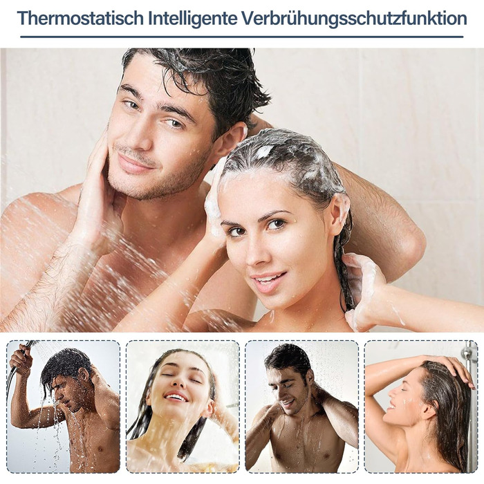 Змішувач для ванни з термостатом, настінний монтаж, хром. Змішувач для ванни та умивальника для ванної кімнати