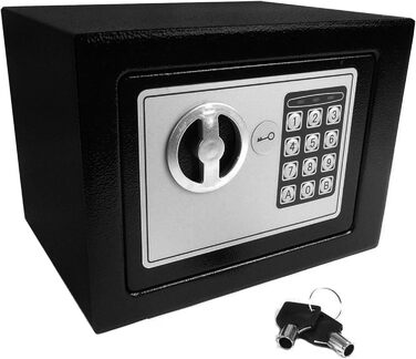 Сталевий сейф Hyfive Safebox для дому та офісу: цифровий замок, 2 ключі, підвищена безпека
