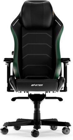 Ігрове крісло DXRacer MASTER XL, чорно-зелена шкіра з мікрофібри