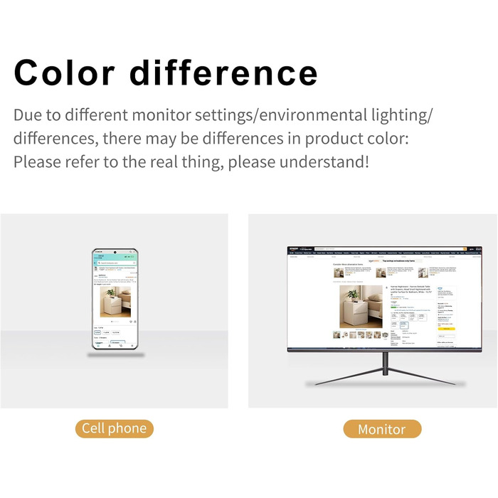 Нічний столик AQIMUELE, білий, з 2 шухлядами, ширина 30 см, без встановлення, з екошкірою