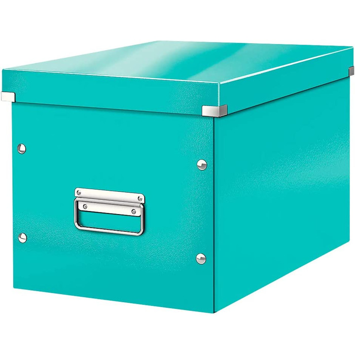 Ящик для зберігання і транспортування Leitz Click & Store, кубічна форма, 61080095 (великий, Світло-блакитний)