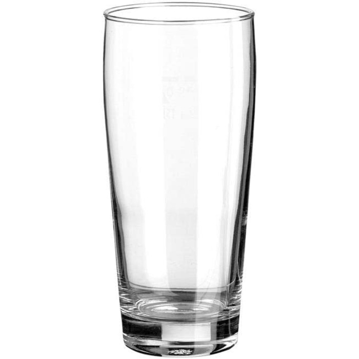 Пивний келих, 630 мл, об'ємом 0,5 л, скляний, прозорий, 12 шт. (250 мл), 33049 Willi Willibecher