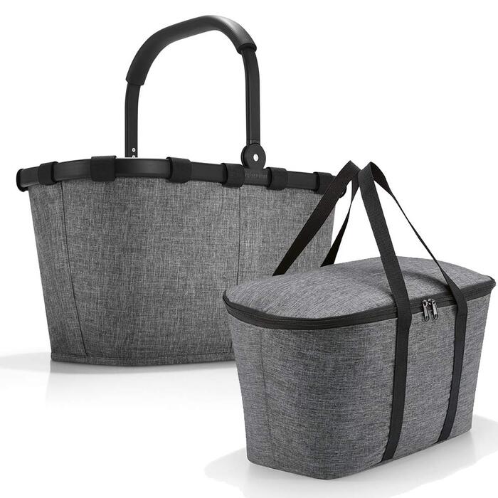 Сумка-холодильник Reisenthel Carrybag Twist Silver для покупок з ізотермічною сумкою-органайзером