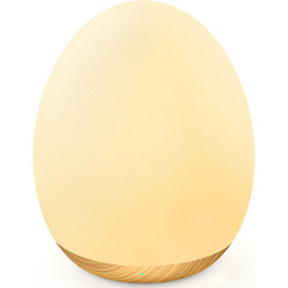 Нічник-проєктор MediAcous для дітей та немовлят: 8 кольорів, регулювання яскравості, таймер 1 година, сенсорне керування, USB LED, декорування дитячої кімнати (білий, текстура дерева)