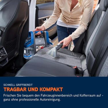 Портативний відпарювач Vax SpotWash Duo для чищення килимів та м'яких меблів з насадкою для тварин, аксесуари для щоденного прибирання, насадки для різних поверхонь та розчин Spotwash Duo EU