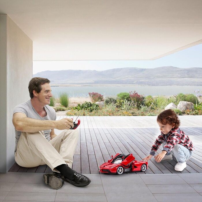 Радіокерований автомобіль Rastar Ferrari LaFerrari 1/14, червоний - іграшка для хлопчиків та дітей