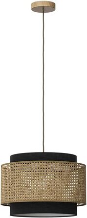 Стійка лампа Vicco Morten з ротангу, 26 x 45 см, для читання, чорна