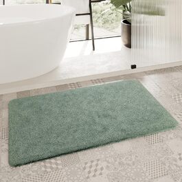 Килимок для ванної кімнати з м'якого флюсу, антиковзкий, придатний для прання, Salbei (55 x 65 см)
