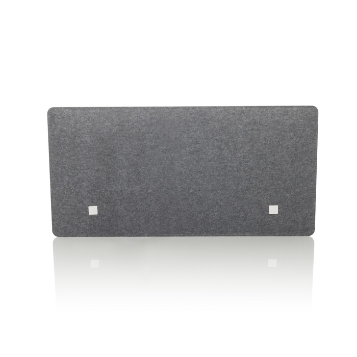 Звукоізолююча перегородка на стіл FLEXMIUT 3D 120x60x1 PET сірий hjh OFFICE