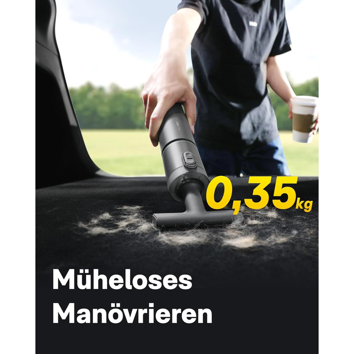 Акумуляторний ручний пилосос HOTO 20000Па 4-в-1 для авто, дому та клавіатури, бездротовий міні-пилосос з функцією обдуву