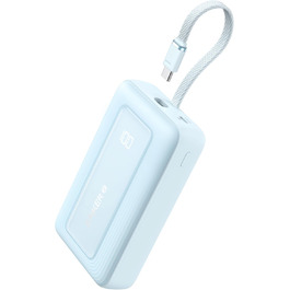 Powerbank Anker Zolo (2025 Upgrade) 20000mAh 30W білий: для iPhone 17/16/15, Galaxy та інші пристрої (USB-C)