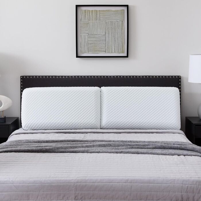 Подушка з гелевої піни з пам'яті ефекту LUCID 40x60 см – дихаюча – охолоджуючий ефект – знімний чохол – подушка Öko-Tex, білий