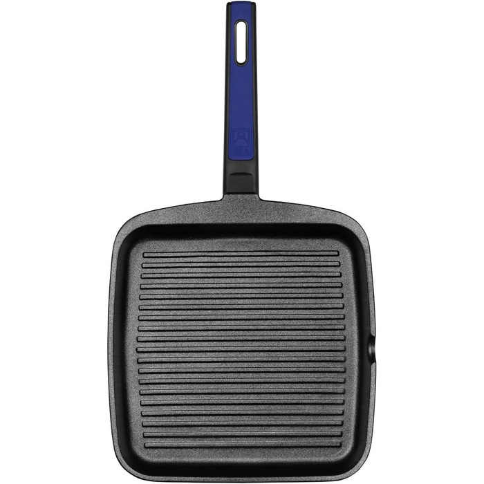 Grill BRA Advanced з рифленням, 28 см, алюмінієвий литвий з антипригарним покриттям, PFOA-free, для індукційних плит, сучасний дизайн