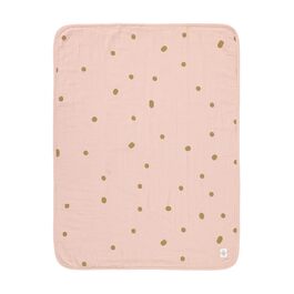 Дитяча ковдра Ігровий килимок Cuddly Blanket сертифікований GOTS/Муслінова ковдра 75 x 100 см (Dots Powder Pink)