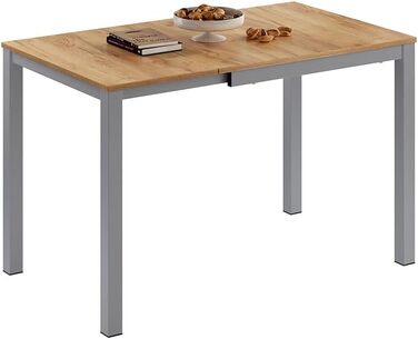 Розсувний стіл Vicco Esstisch Granny, дуб/сірий, 120 x 70 см, розтягується до 80-120 x 76 x 70 см