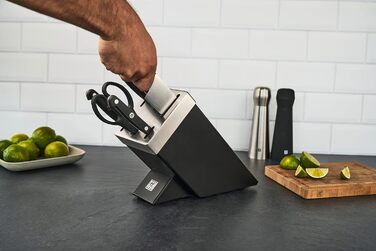 Набір ножів ZWILLING Gourmet 7 предметів з автоматичною заточкою, з нержавіючої сталі, чорний (з Німеччини)