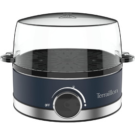 Електричний яйцеварка TERRAILLON New Moon, 7 яєць, 410 Вт, таймер, нержавіюча сталь, блакитний