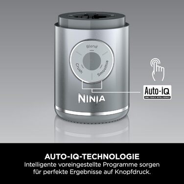 Портативний блендер Ninja Blast Max BC251EULD (сріблястий) – 570 мл, акумуляторний, для смузі та протеїнових коктейлів