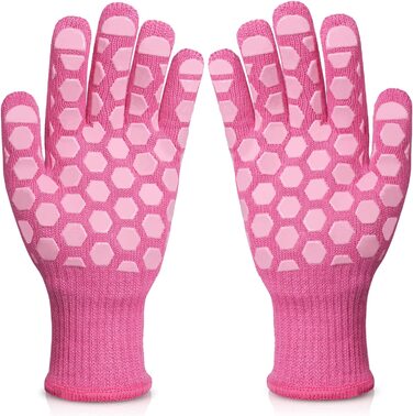 Рукавички для гриля OZERO термостійкі нековзні рукавички для духовки, рукавички для випічки, рукавички з силіконовою ізоляцією для випічки