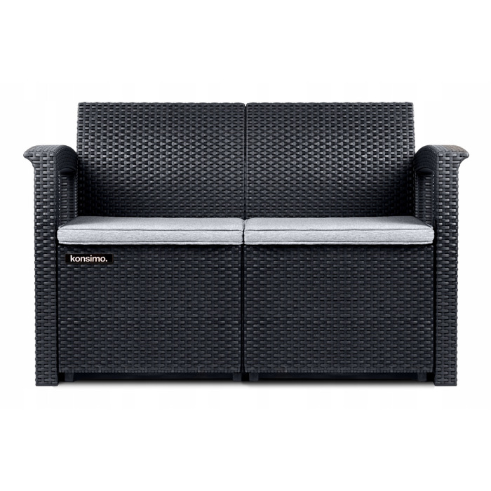 Комплект садових меблів Curver із пластику, сірий, 4 предмети