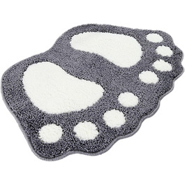 Килимок для ванної KRIPINC, килимок для ванної з мікрофібри, нековзний килимок для ванної (сірий)
