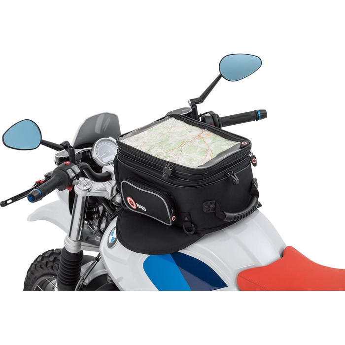Сумка-бак для мотоцикла QBag, кріплення магніту та ременя, сумка-бак, 20 27 літрів, чорна