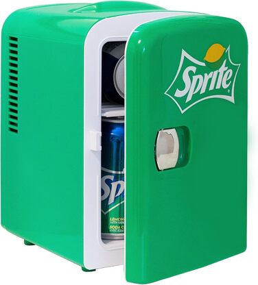 Міні-холодильник Coca Cola Sprite 4L для спальні, 6 банок: продукти, напої, діти, дім, авто, подорожі, 12V, переносний, зелений