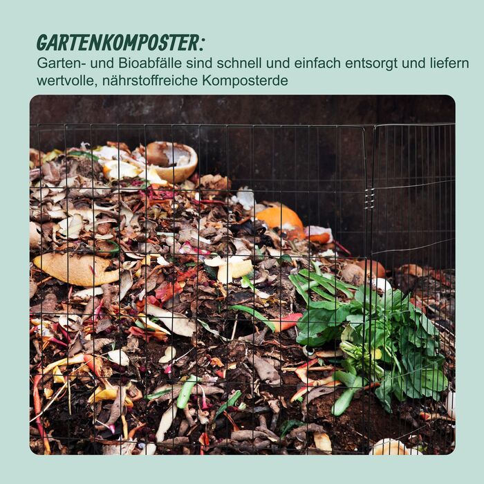 Набір з 2 компостерів Relaxdays з металу та ґраткою для дна