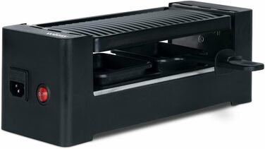 Wëasy Raclette 2-in-1: гриль та фондю, антипригарне покриття, для 4 осіб, збірний, чорний
