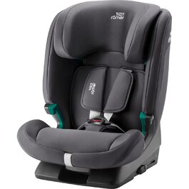 Дитяче автокрісло BRITAX RMER EVOLVAFIX, з ISOFIX, для дітей від 76 до 150 см (i-Size), 15 місяців - 12 років, Midnight Grey Midnight Grey з однією рукою ISOFIX