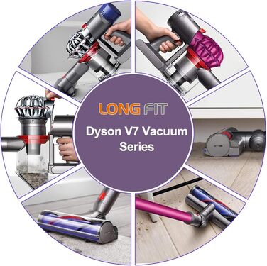 Акумулятор для Dyson V8 SV10, LONGFIT 6500mAh Змінна батарея для моделей V8 (Absolute, Animal, Fluffy, Motrhead)