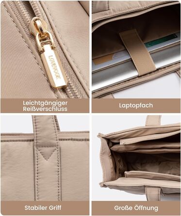 LOVEVOOK Сумка для ноутбука 15.6 дюймів, велика жіноча сумка-шоппер, м'яка сумка, сумка для роботи, портфель, сумка-тоут, жіночі сумки, сумка для навчання, шкільна сумка, сумка через плече для університету, бізнесу, школи, сіро-зелений колір