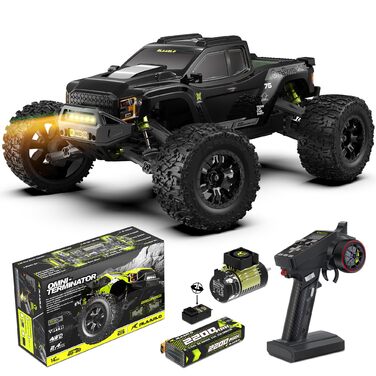 Радіокерований автомобіль RIAARIO 1:10 Brushless 50 км/год Позашляховик 4WD Водонепроникний карбон