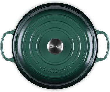 Le Creuset Signature Чавунний горщик Gourmet, Ø 3,5 л, для всіх плит, включно з індукцією, 5,555 кг, Колір: Офенрот
