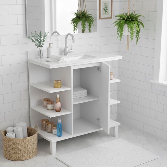 Підставка під раковину Relaxdays з дверцятами та полицями