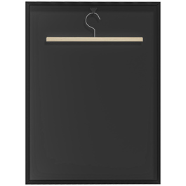 Вітрина для трикотажу HOMCOM - зручна стійка для одягу з алюмінієвою рамою та захисною акриловою передньою панеллю, що не вигоряє на сонці. Чорного кольору.