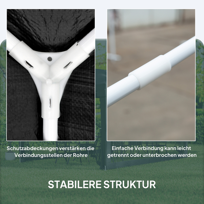 Павільйон для саду 3x3 м, намет, стійкий до погодних умов, складаний, розмір 395 см x 295 см x 255 см, чорний