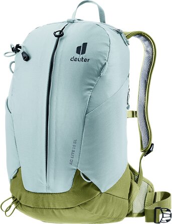 Похідний рюкзак deuter унісекс Ac Lite 17 (17 л, зелений каррі-чирок, комплект з 15 л, жіночий похідний рюкзак)