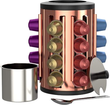 Тримач капсул bonVIVO Kafono для кавових капсул, високоякісне і компактне сховище для кавових капсул для кавоварки K