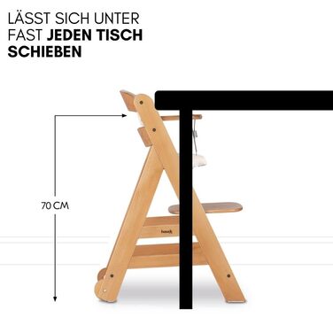 Дитячий стільчик Hauck Beta+ Newborn Set Deluxe - комплект для годування з народження з м'яким сидінням, бланкетом та підносом - білий (натуральний)