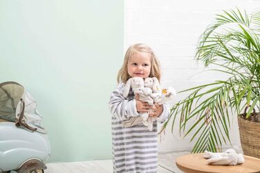 Тканина для обіймів Steiff з вишитим ім'ям, м'яка тканина для обіймів для дитини та ведмедика Cuddly Friends, іграшка для сну, ідея подарунка на день народження, м'яка іграшка з тканини для обіймів (ягня Літа)