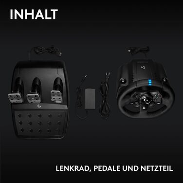 Logitech G923 Рульове колесо з педалями для Xbox, Xbox One та PC, TRUEFORCE, 1000Hz, Подвійне зчеплення