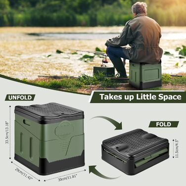 Зручна складана мобільна туалетна кімната OTRAKI для кемпінгу, фестивалів та подорожей (зелена)