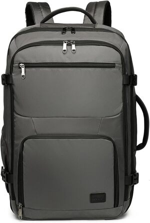 KONO Рюкзак для ручної поклажі в літак, великий, водонепроникний, 55 x 35 x 20 см, 38L, Cyangrau