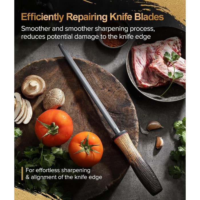 Набір кухонних ножів XINZUO Damaststahl: професійний шеф-ніж, кухонні ножі з дамаської сталі, преміум-якість, ергономічна ручка з білого дуба, серія Mo (заточувач у комплекті)