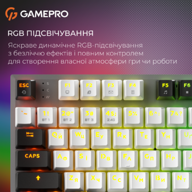 Бездротова механічна клавіатура GamePro Genesis Joker Pro (MK124G) 87% Red switches