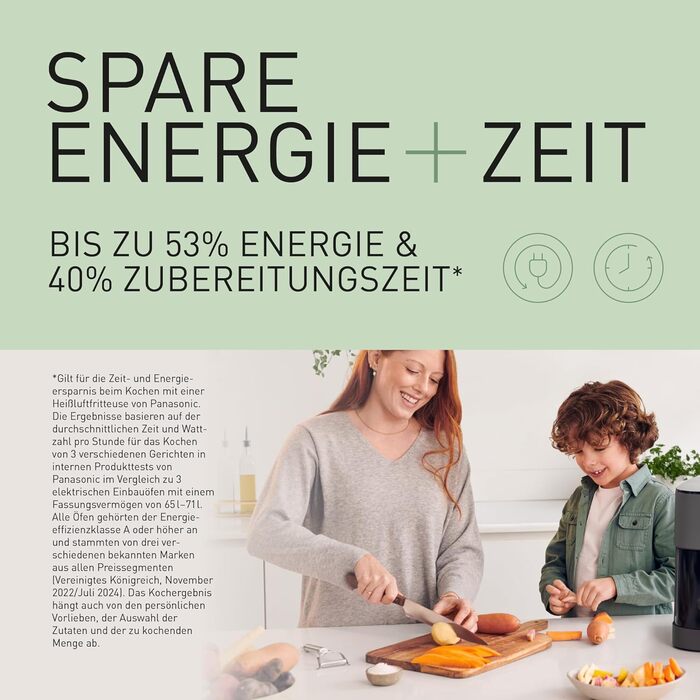 Фритюрниця повітряна Panasonic NF-CC500SXE, 5 л, з вікном, 80–200 °C, 11 програм, LCD-дисплей, покриття антипригарне, сірий матовий, ETM Award 2024