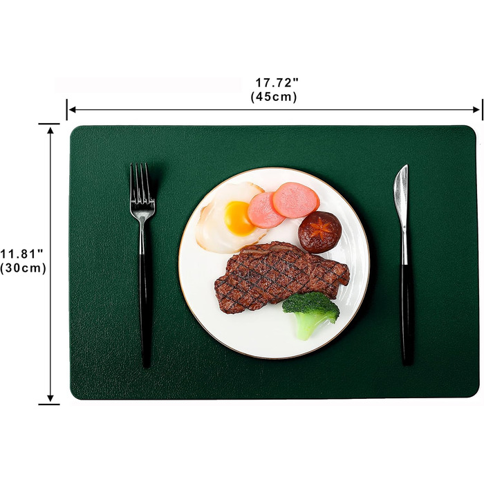 Набір серветок на стіл, 6 шт, чорного кольору, термостійкі, миючі, для кухні та обіднього столу, декор